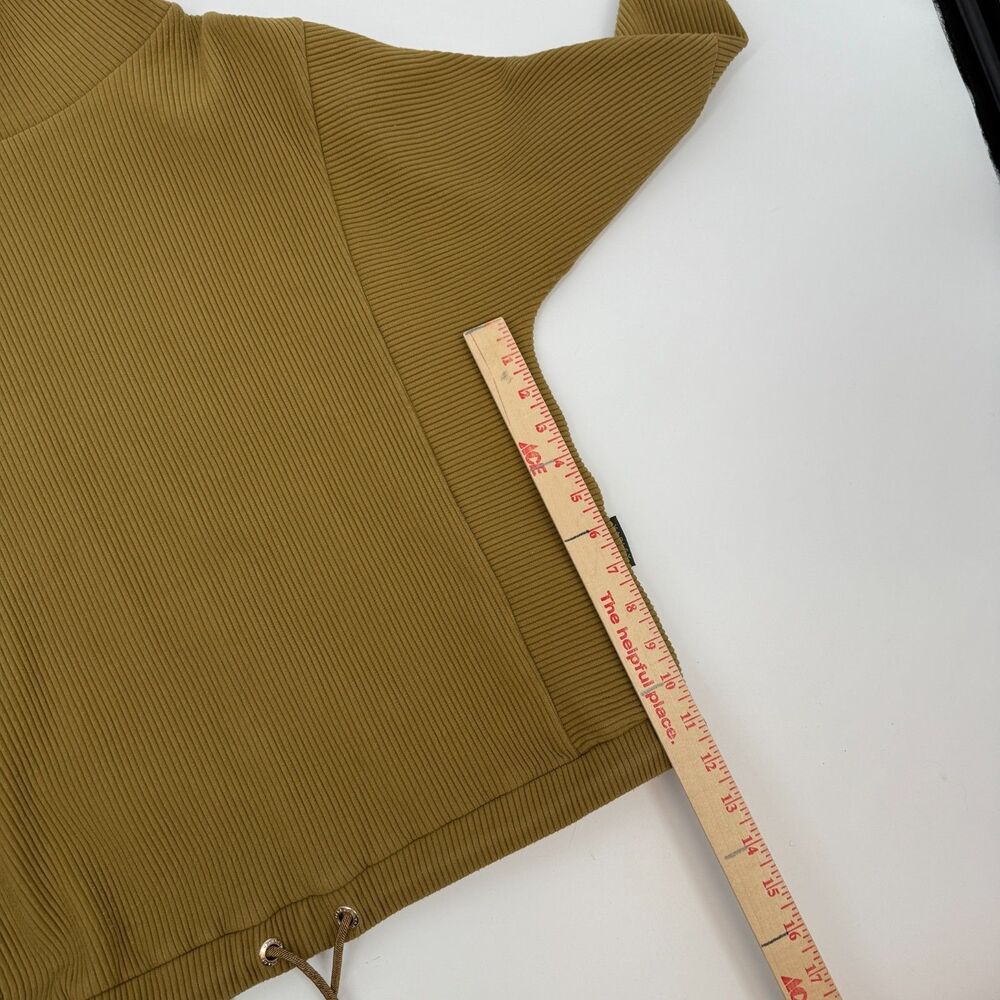 Varley Cowl Neck Charles Sweatshirt Ribbed Pullover Tie Bottom Yoga Cozy Women S - Picture 8 of 13